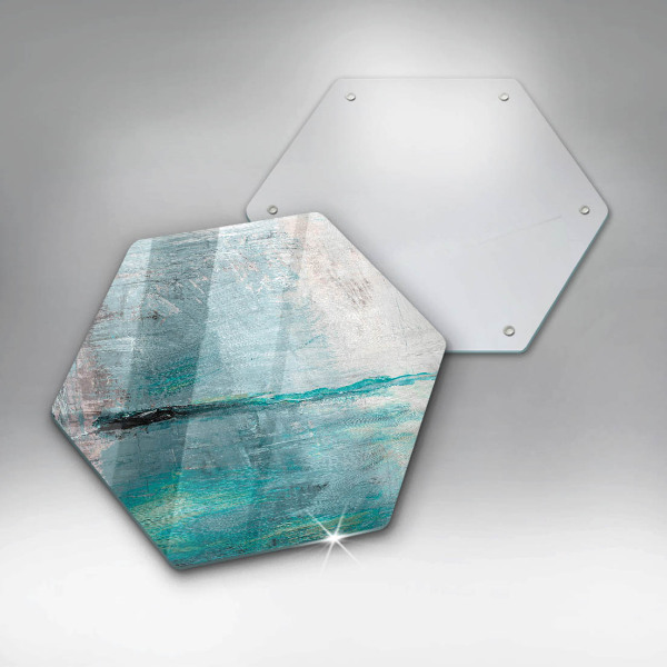 Tabla de cortar de vidrio Fondo de abstracción de pintura