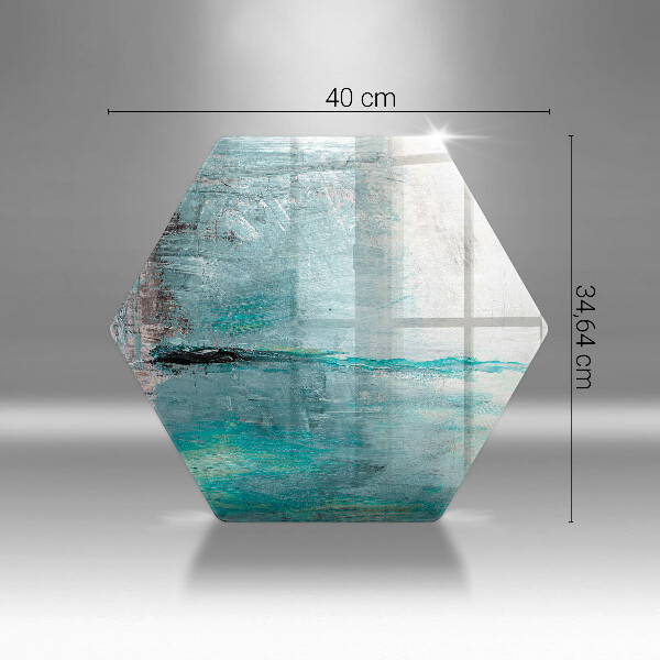 Tabla de cortar de vidrio Fondo de abstracción de pintura