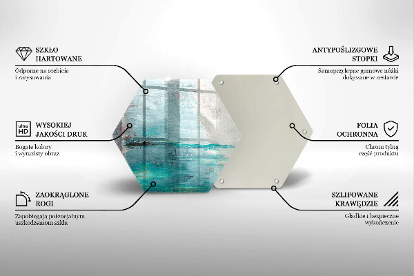 Tabla de cortar de vidrio Fondo de abstracción de pintura
