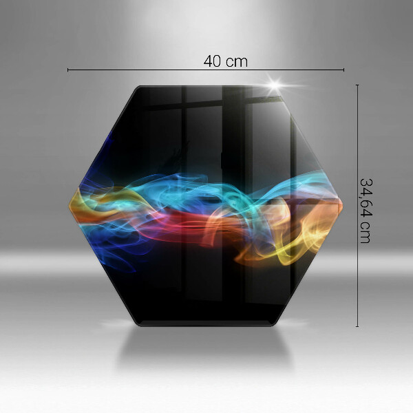 Tabla de cortar de vidrio Humo colorido