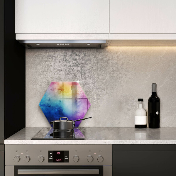 Tabla de cortar de vidrio Salpicaduras de acuarela del arco iris