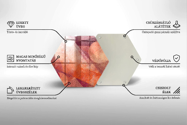 Tabla de cortar de vidrio Arte abstracto