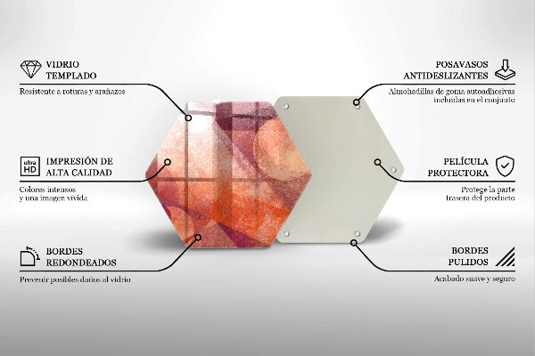 Tabla de cortar de vidrio Arte abstracto