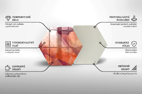 Tabla de cortar de vidrio Arte abstracto