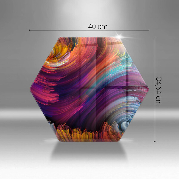 Tabla de cortar de vidrio Destacados coloridos