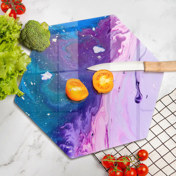 Tabla de cortar de vidrio Tintas de abstracción