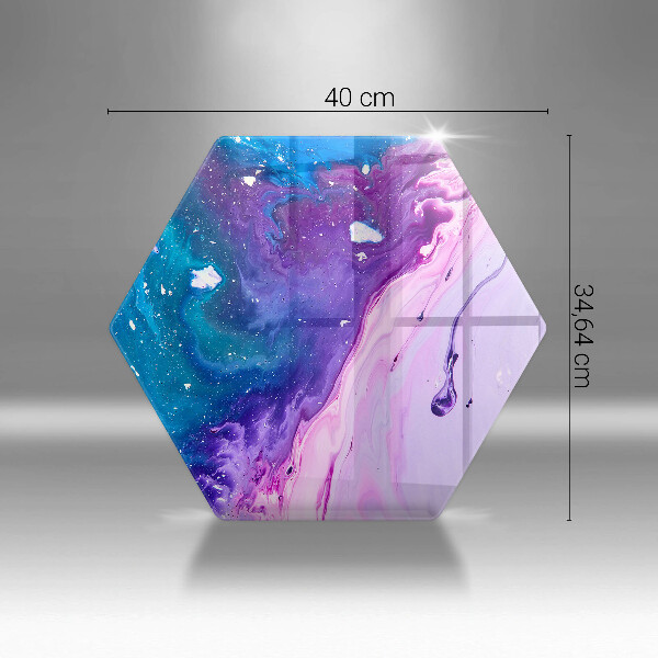 Tabla de cortar de vidrio Tintas de abstracción