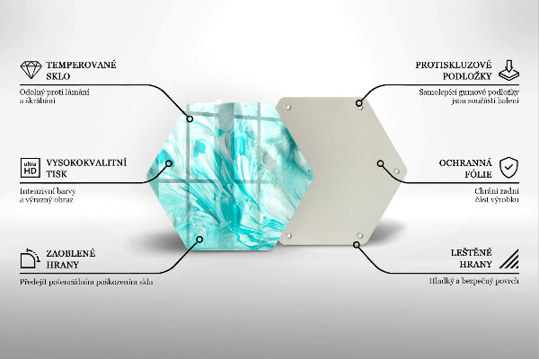 Tabla de cortar de vidrio Pinturas de abstraccion