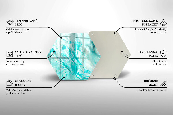 Tabla de cortar de vidrio Pinturas de abstraccion