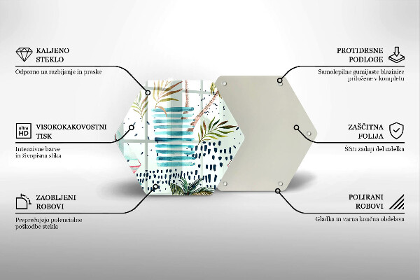 Tabla de cortar de vidrio Ilustraciones de vacaciones