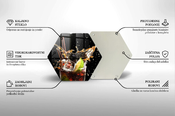 Tabla de cortar de vidrio Beber con hielo