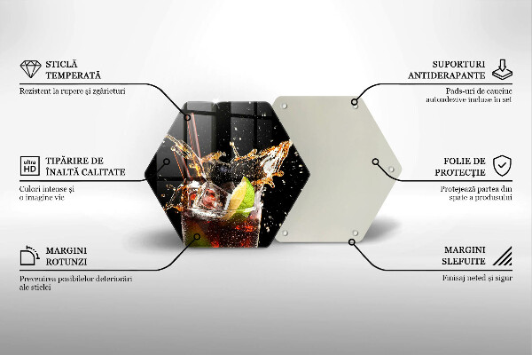 Tabla de cortar de vidrio Beber con hielo