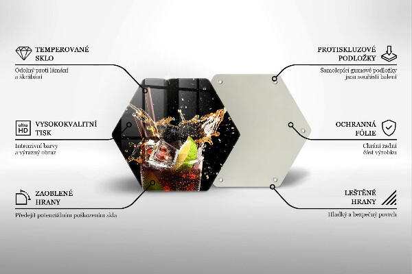 Tabla de cortar de vidrio Beber con hielo