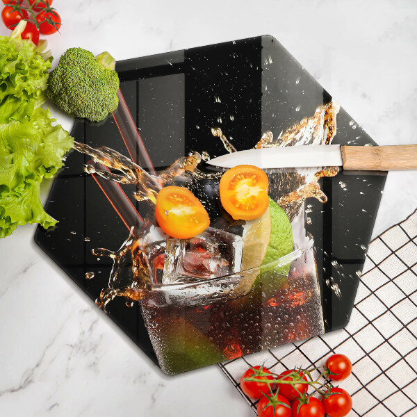 Tabla de cortar de vidrio Beber con hielo