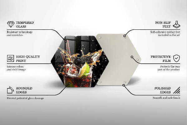 Tabla de cortar de vidrio Beber con hielo