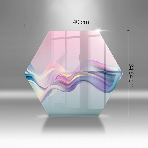 Tabla de cortar de vidrio Abstracción pastel