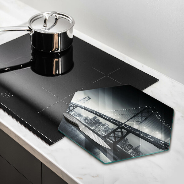 Tabla de cortar de vidrio Puente benjamín franklin