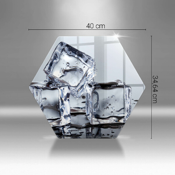 Tabla de cortar de vidrio Cubos de hielo