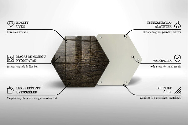 Tabla de cortar de vidrio Textura de corteza de madera
