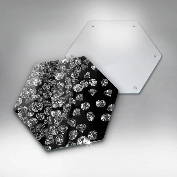 Tabla de cortar de vidrio Diamantes diamantes