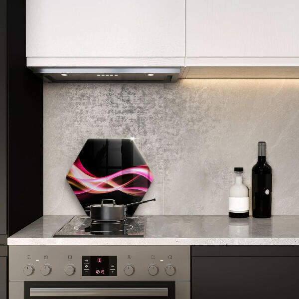 Tabla de cortar de vidrio Humo de neón abstracto