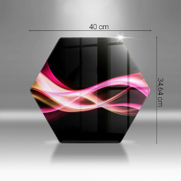 Tabla de cortar de vidrio Humo de neón abstracto