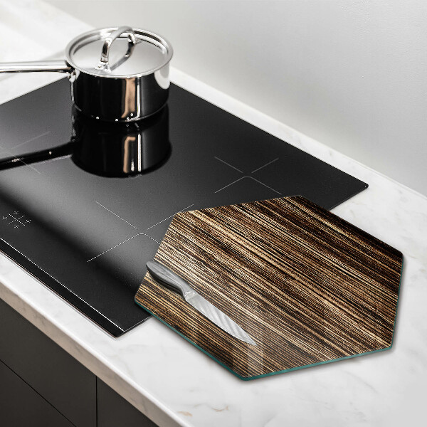 Tabla de cortar de vidrio Textura de madera