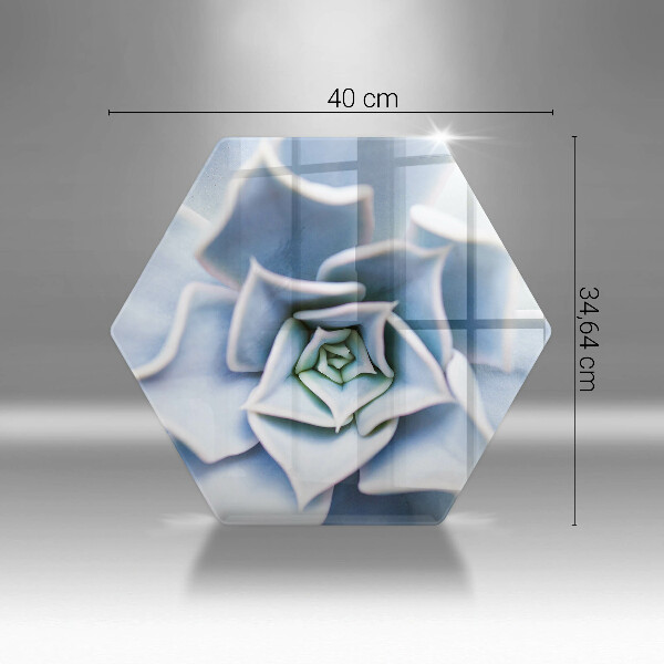 Tabla de cortar de vidrio Planta de flores