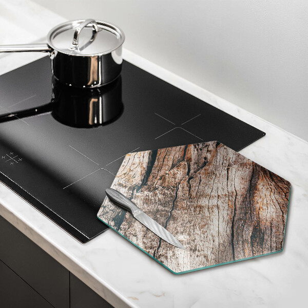 Tabla de cortar de vidrio Estructura de madera