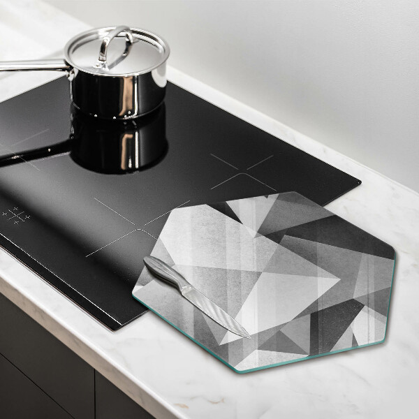 Tabla de cortar de vidrio Abstracción nítida concreta