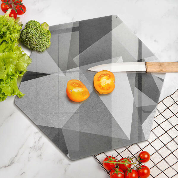 Tabla de cortar de vidrio Abstracción nítida concreta