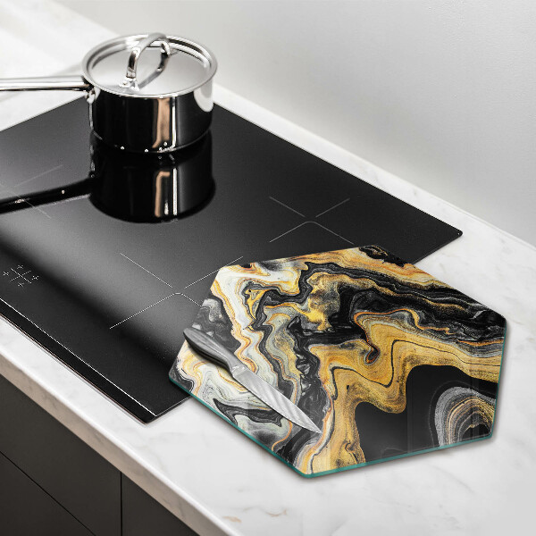 Tabla de cortar de vidrio Estructura abstracta