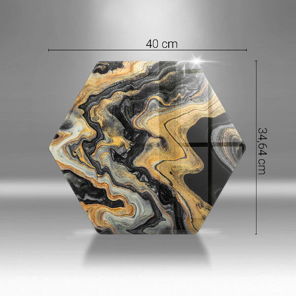 Tabla de cortar de vidrio Estructura abstracta