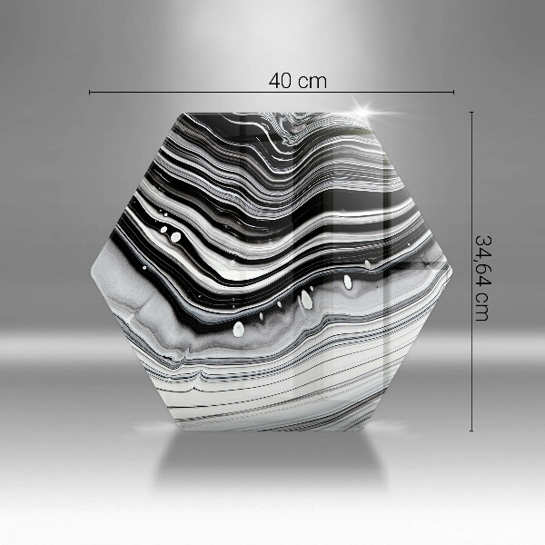 Tabla de cortar de vidrio Abstracción de tinta