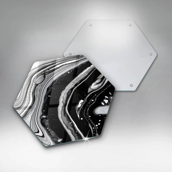 Tabla de cortar de vidrio Abstracción de tinta