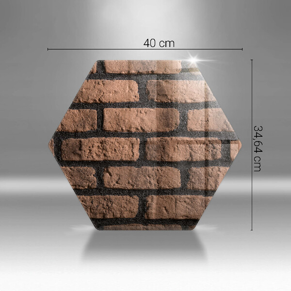 Tabla de cortar de vidrio Pared de ladrillos