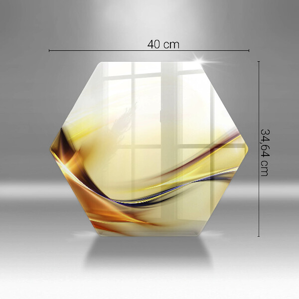 Tabla de cortar de vidrio Líneas abstractas de luz