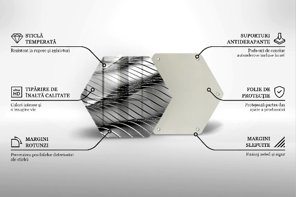 Tabla de cortar de vidrio Estructura metálica 3d