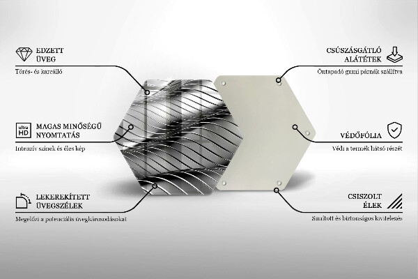 Tabla de cortar de vidrio Estructura metálica 3d