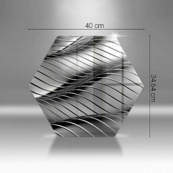Tabla de cortar de vidrio Estructura metálica 3d