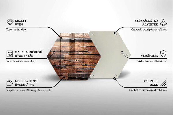 Tabla de cortar de vidrio Tableros de madera decorativos