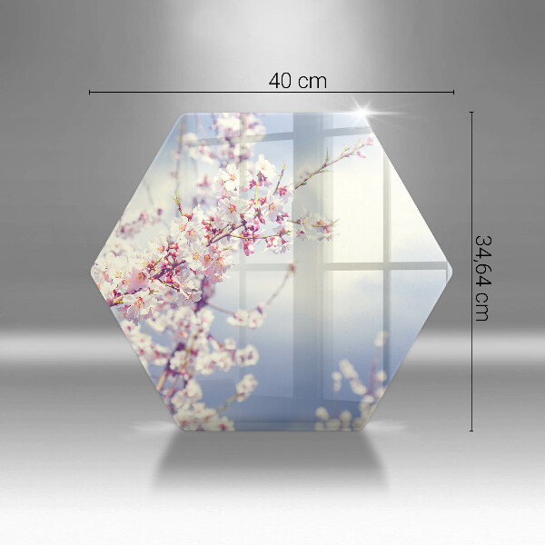 Tabla de cortar de vidrio Árbol floreciente