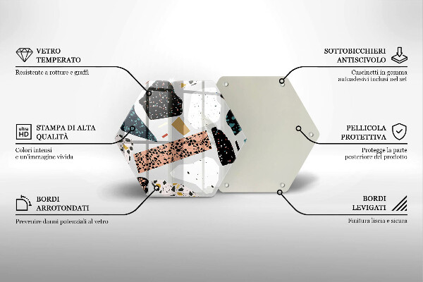 Tabla de cortar de vidrio Gres