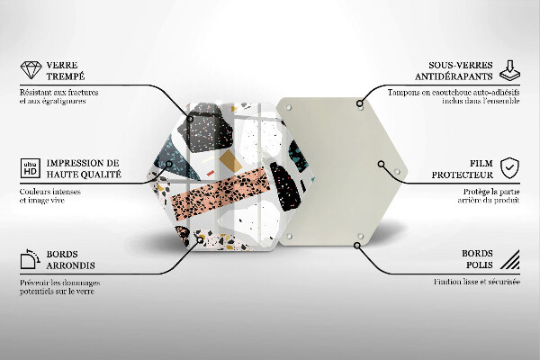 Tabla de cortar de vidrio Gres