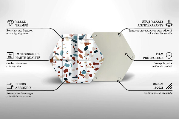 Tabla de cortar de vidrio Piedra decorativa