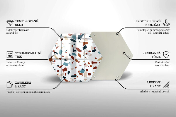 Tabla de cortar de vidrio Piedra decorativa