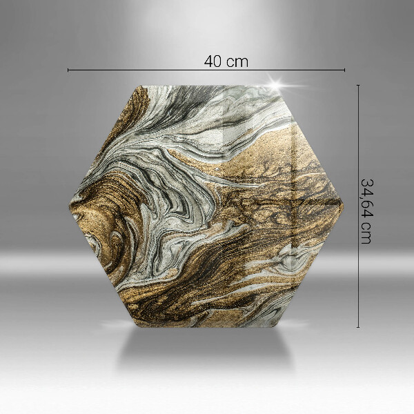 Tabla de cortar de vidrio Rica abstracción