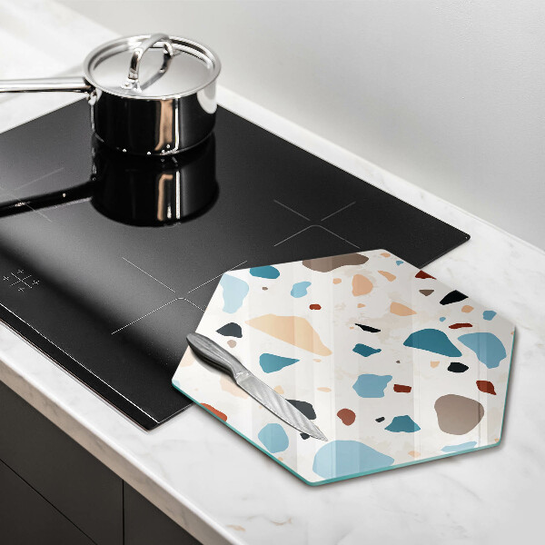 Tabla de cortar de vidrio Gres decorativo