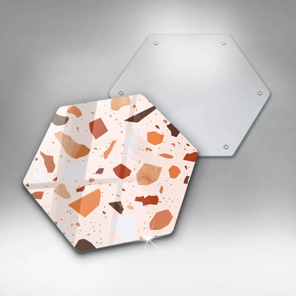 Tabla de cortar de vidrio Gres decorativo