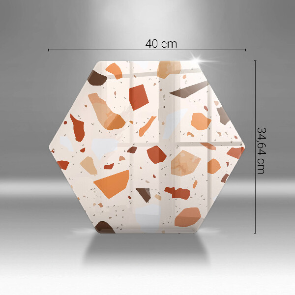 Tabla de cortar de vidrio Gres decorativo